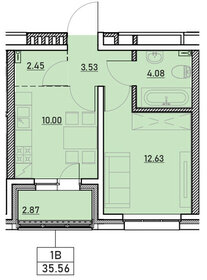 33 м², 1-комнатная квартира 2 800 000 ₽ - изображение 76