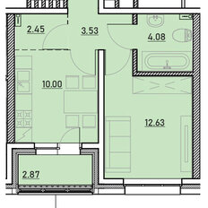 Квартира 35,6 м², 1-комнатная - изображение 2