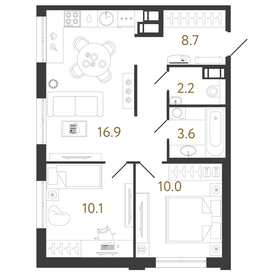 79,2 м², 3-комнатная квартира 11 500 000 ₽ - изображение 137