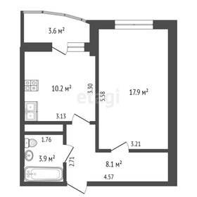 40 м², 1-комнатная квартира 3 980 000 ₽ - изображение 69