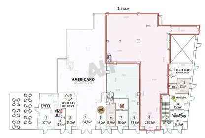 277 м², торговое помещение 1 962 084 ₽ в месяц - изображение 100