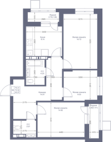 75,3 м², 3-комнатная квартира 15 283 870 ₽ - изображение 37