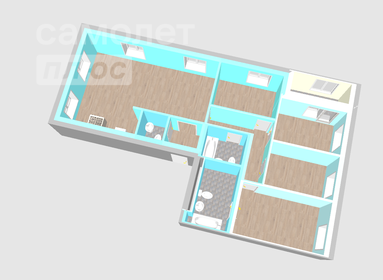 Квартира 128,3 м², 4-комнатная - изображение 2