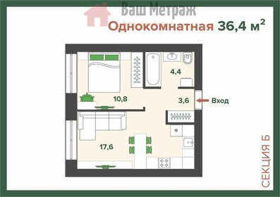 64,9 м², 2-комнатная квартира 5 336 727 ₽ - изображение 19