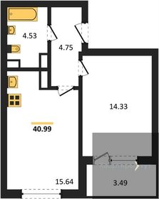 45,5 м², 1-комнатная квартира 6 928 232 ₽ - изображение 41