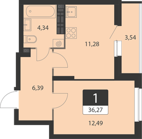 37,7 м², квартира-студия 4 800 000 ₽ - изображение 89