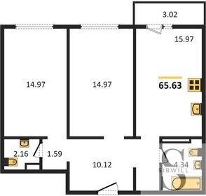 65,7 м², 2-комнатная квартира 7 117 667 ₽ - изображение 61