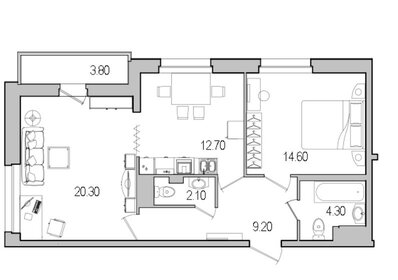 63,2 м², 2-комнатная квартира 11 100 000 ₽ - изображение 124
