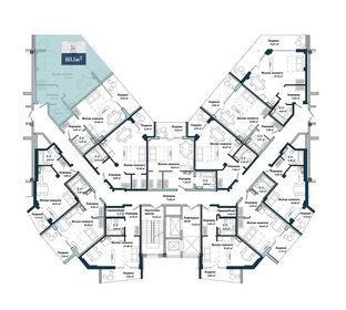 34,5 м², 1-комнатная квартира 2 200 000 ₽ - изображение 93