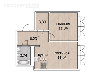 38,5 м², 1-комнатная квартира 6 500 000 ₽ - изображение 97