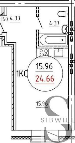 24,7 м², квартира-студия 3 390 000 ₽ - изображение 12