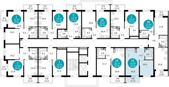 Квартира 36,9 м², 1-комнатная - изображение 2