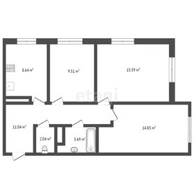 64,4 м², 3-комнатная квартира 8 247 040 ₽ - изображение 43