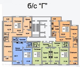 55 м², 1-комнатная квартира 3 200 000 ₽ - изображение 90