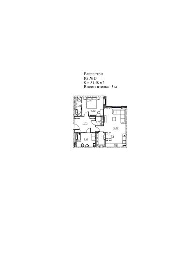 81,6 м², 1-комнатная квартира 31 188 150 ₽ - изображение 1