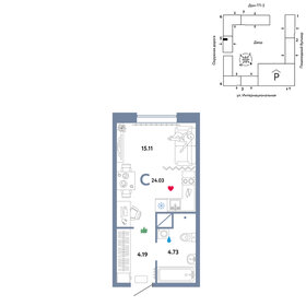 24,9 м², квартира-студия 4 000 000 ₽ - изображение 13