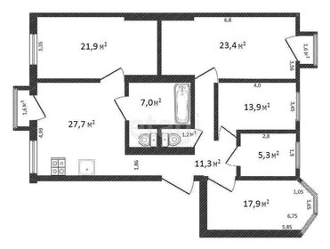 Квартира 129,6 м², 5-комнатная - изображение 5