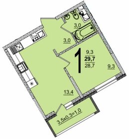 36,6 м², 1-комнатная квартира 3 350 000 ₽ - изображение 86