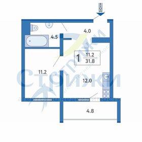 Квартира 35 м², 1-комнатная - изображение 1