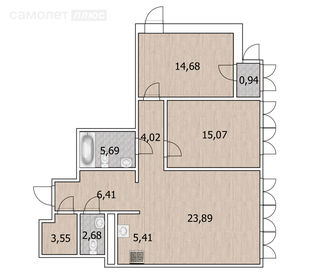 82,3 м², 3-комнатная квартира 22 643 500 ₽ - изображение 39