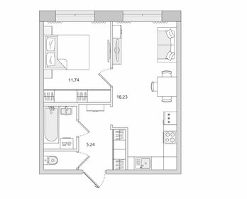 40,3 м², 1-комнатная квартира 11 460 000 ₽ - изображение 86