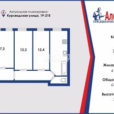 Квартира 67,4 м², 3-комнатная - изображение 5