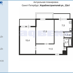 Квартира 56,4 м², 2-комнатная - изображение 3