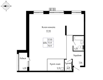 45,5 м², 1-комнатная квартира 7 283 200 ₽ - изображение 34