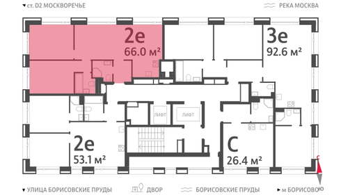 66 м², 2-комнатная квартира 30 368 514 ₽ - изображение 19