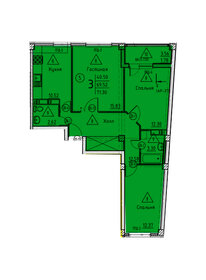 70,3 м², 3-комнатная квартира 7 315 360 ₽ - изображение 32