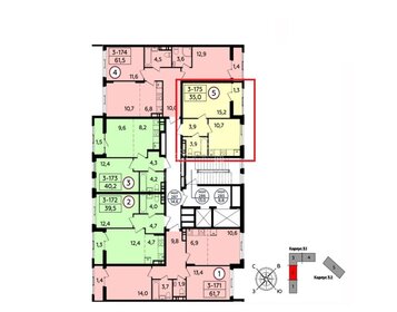 Квартира 33,8 м², 1-комнатная - изображение 1