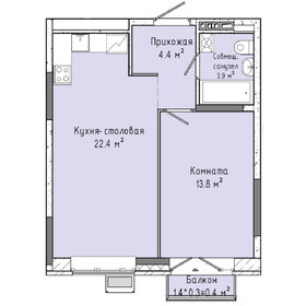 30,4 м², 1-комнатная квартира 3 200 000 ₽ - изображение 76