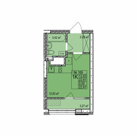 22,4 м², квартира-студия 3 550 000 ₽ - изображение 76
