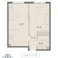 Квартира 40,5 м², 1-комнатная - изображение 2
