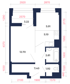 Квартира 39,1 м², 2-комнатная - изображение 3