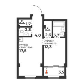 Квартира 44,1 м², 1-комнатная - изображение 1