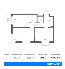 51,9 м², 3-комнатная квартира 10 300 000 ₽ - изображение 6