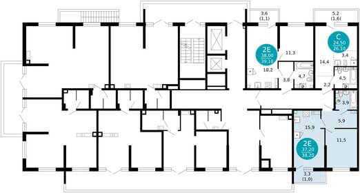 Квартира 38,2 м², 1-комнатная - изображение 2