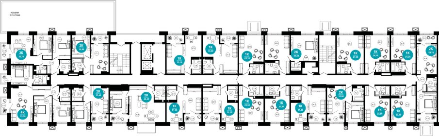 35,1 м², 1-комнатные апартаменты 32 292 000 ₽ - изображение 13