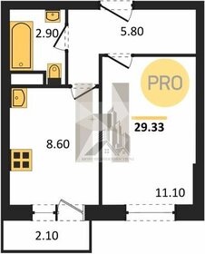 23,3 м², квартира-студия 3 100 000 ₽ - изображение 29