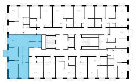 Квартира 79,8 м², 3-комнатная - изображение 2