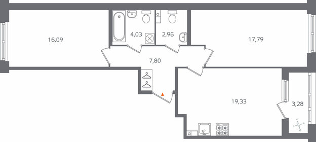 76,3 м², 2-комнатная квартира 22 764 950 ₽ - изображение 12