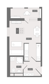Квартира 33,2 м², студия - изображение 1