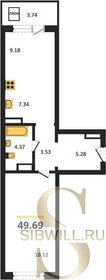 55,4 м², 1-комнатная квартира 7 999 999 ₽ - изображение 66