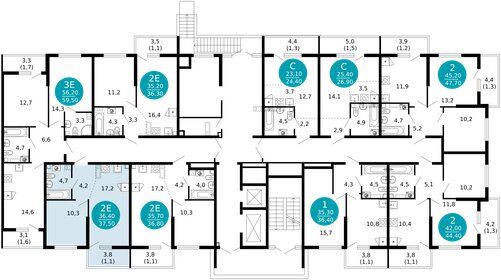 Квартира 37,5 м², 1-комнатная - изображение 2