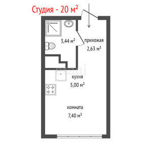 Квартира 20 м², студия - изображение 2