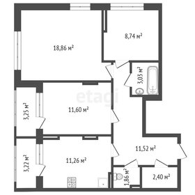 72,2 м², 3-комнатная квартира 7 500 000 ₽ - изображение 81