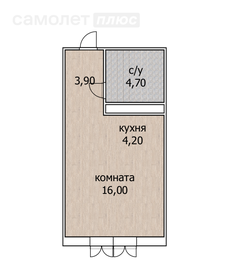 Квартира 28,8 м², студия - изображение 2