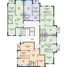 Квартира 75,8 м², 2-комнатная - изображение 2