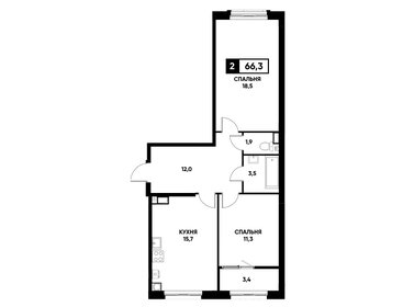 72 м², 2-комнатная квартира 5 150 000 ₽ - изображение 93